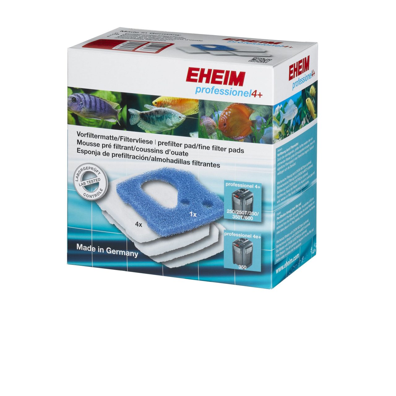 professionel 4+ Vorfiltermatte & 4x Flies